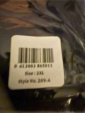 Men's Long Sleeve Tee - Black - 2XL